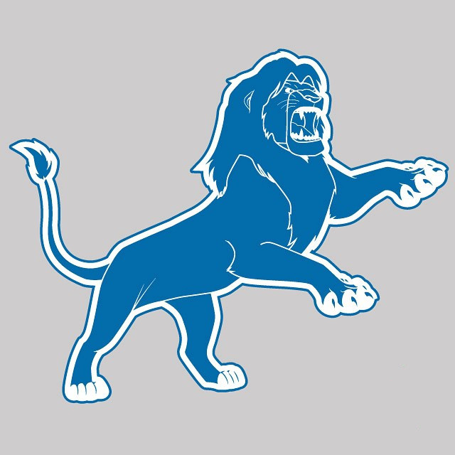Detroit Lion Kings logo DIY iron on transfer (heat transfer)